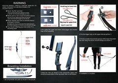 30-50lb 52» Hunting Recurve Bow Takedown Bow Kit Adult Archery Set Right Hand