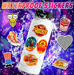 100pcs Trendy Graffiti Stickers Waterproof Decals for Bike Laptop Helmet