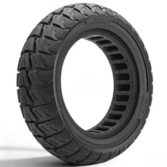 10×3/255×80 Solid Tire,80/65-6 Off-Road Tire for Varla Eagle One/Kaabo black