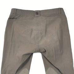 Romfh Drytec Equestrian Breeches Womens 32R Tan Cotton Blend Knee Patch Pants