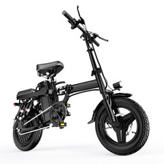 mini folding e bike 14 inch 2 seat person 400w power full suspension long range