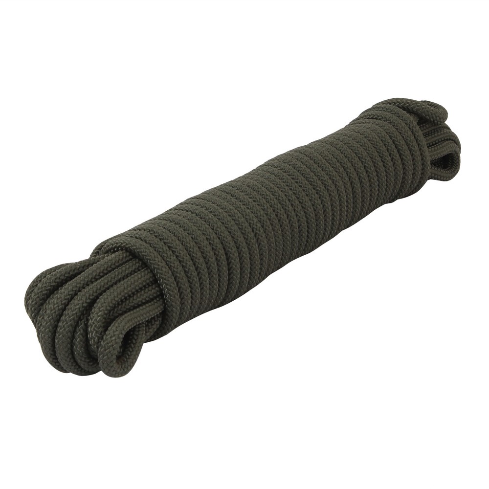 50′ or 100′ 3/8″ Thick Olive Drab Tactical Utility Rope Tensile Strength: 1200lb