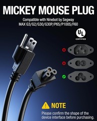 16FT Certified Fast Charging Cable for Segway Ninebot MAX Series – 30% Faster