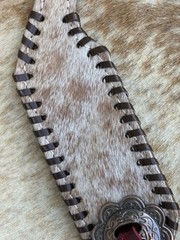 Genuine Hair On Cowhide Pair of Ladies Western Spur Straps FREE SHIPPING