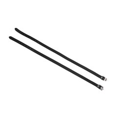 50cm Black 1 Pair Lengthen For Spur Straps Leathers With Stainless Steel