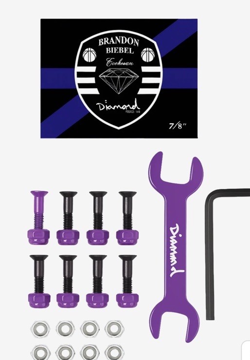 Diamond Supply Co. Brandon Biebel Hardware 7/8″ Purple/Black