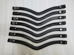 Set of 7 Empty Channel Leather Snap Browband in All Sizes & Shapes (6 & 8 mm)
