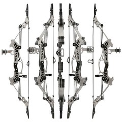 16» Mini Compound Bow Arrows Set Stainless Steel 16lbs RH LH Game Gift Practice