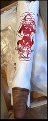 Size 9 Limited Edition Red Stitch Ace of Spades Equestrian Boots