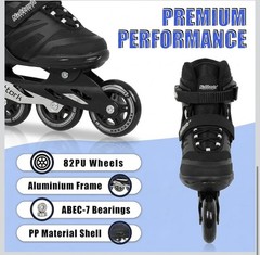 Adult Inline Skates for Men Women, Fitness Blades w Aluminum Frame Size 14 Mens