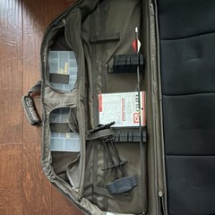 Bear Species Compound Bow, Camo Case, Stinger Release, QAD Ultrarest Hunter Rest