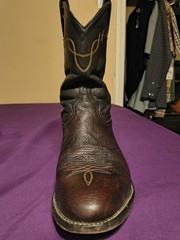Vintage Tony Lama 2032 Shrunken Bull Shoulder Cowboy Boots Men’s US Size 10EE