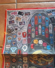 Vintage 1988 POWELL PERALTA BONES BRIGADE Team Skateboard Poster 2 SIDED Hawk