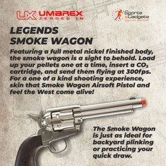 Umarex Legends Smoke Wagon CO2 6mm Airsoft Pistol Nickel 2275800