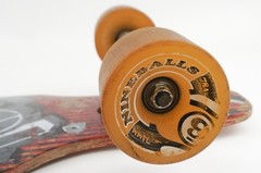 USED 41″ Sector 9 Skull Longboard Complete Gullwing Drop-through 74mm Nineballs