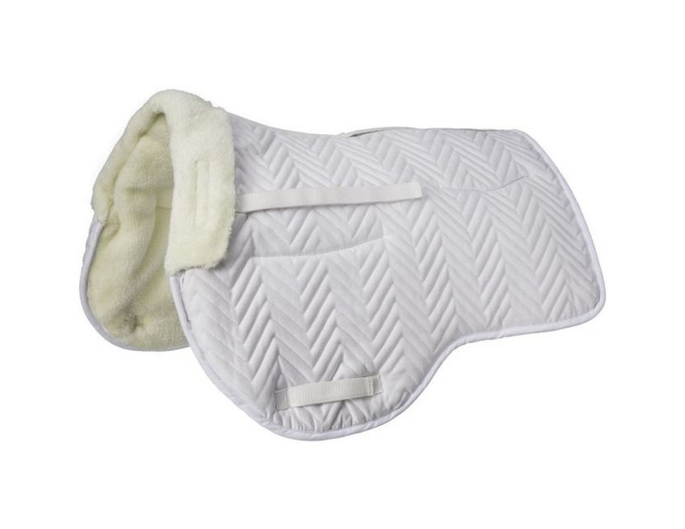Equitare Saddle Pad Quilted Fleece Correction 24 x 19 Beige 30-9984