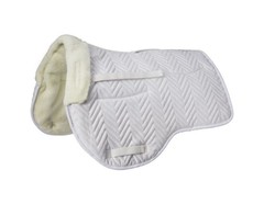 Equitare Saddle Pad Quilted Fleece Correction 24 x 19 Beige 30-9984