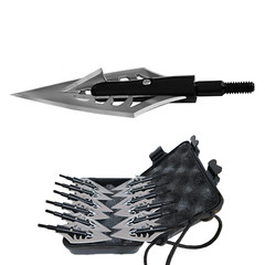 12pcs 150 grain Broadheads 1.1″ Cut Crossbow Compound Bow Arrowhead Hunting