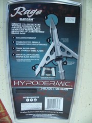 Rage Hypodermic 2 Blade Broadheads 100 Grain 2 Inch Cut R39100 Free Shipping
