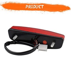 Red LED Tail Light, Universal Motorcycle Brake Taillights for Harley Dyna,