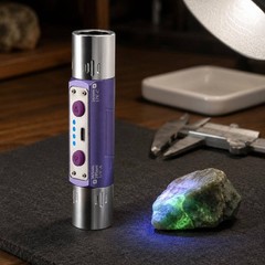 Dual-Wavelength Frequency Flashlight Battery Power Gauge Lights Handheld Tool