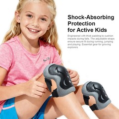 Kids Safety Helmet & Protective Gear Set for 3-10 Years Old, Adjustable Bike