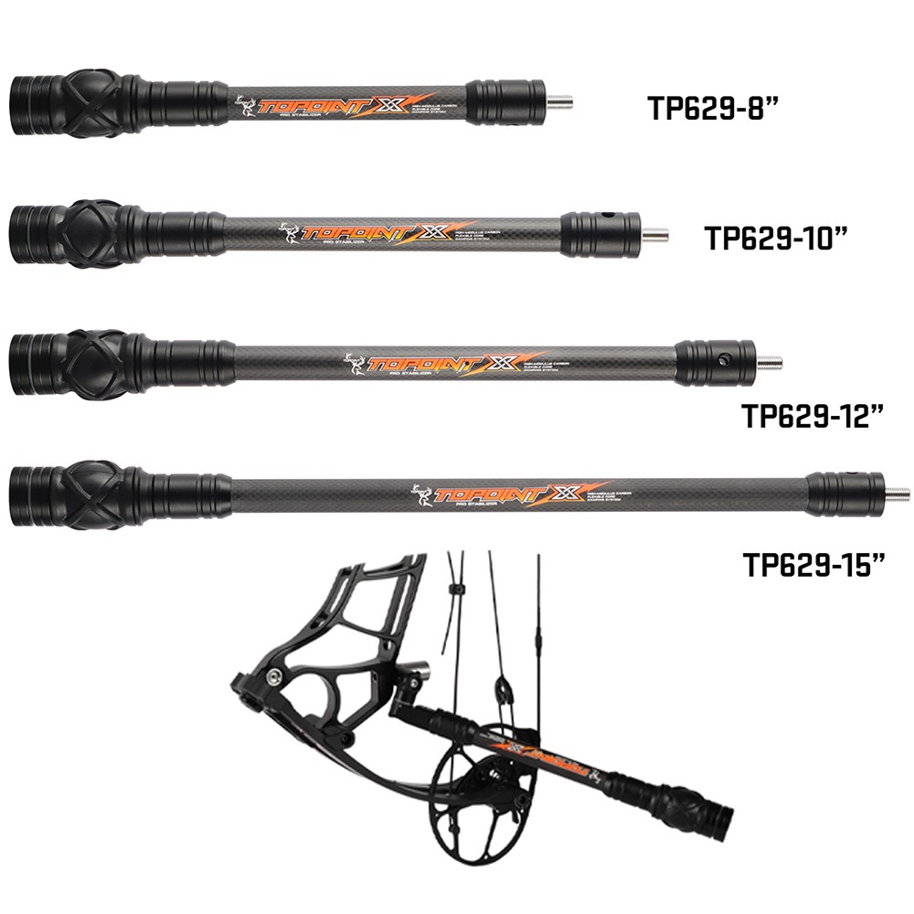 Carbon Balance Bar 8″ 10″ 12″ 15″ Stabilizer Weight Compound Bow Archery Hunting