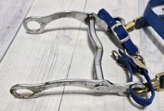 BLUE NYLON BRIDLE & Standard 5.5″ Correction Bit HORSE Accessory