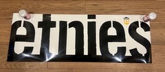 Vintage Etnies Carlos De Andrade Double Sided Skate Shop Banner 46×16 Rare Y2K