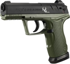 Gamo Bone Collector CO2 .177 Caliber/BB Dual Ammo Air Pistol, Black/OD Green