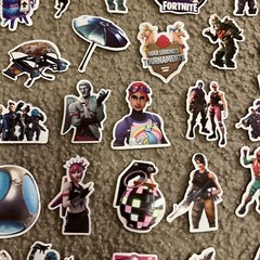 Mix 50 PCs Fortnite PC Epic Game Luggage Notebook Sticker-Lot A