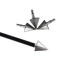 Archery Broadheads 100 Grain Fixed Blades Stainless Steel Hunting Broadheads …