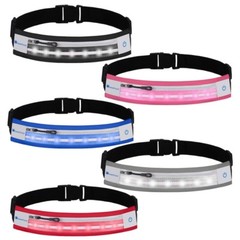 LED Light Waterproof Sport Waist Belt Pouch Fanny Pack Running Phone Holder Bag