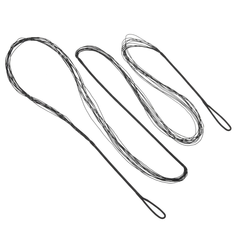 Bow String Replacement,12 Strands Bowstring for AMO 64″ Traditional Bow, Black
