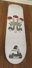 Palace Ich Bun Skateboard Deck White 8″ Palace Skateboards Brand New Free S&H