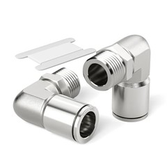 304 Stainless Steel Male Elbow – 1/2 Inch Tube OD x 1/2 Inch NPT Thread 90