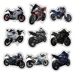 30Pcs Random Cool Motorcycle Waterproof Motocross Dirt Bike Stickers