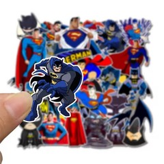 25 Piece Mix Lot 2” DC Batman & Superman Stickers Free Shipping
