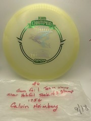 2018 Calvin Heimburg glow Teebird3 Innova disc golf Team 2 color stamp 175g