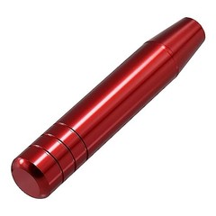 Red Aluminum Alloy Shift Knob with Long Shift Knob, Polished Metal Handle Stick