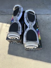 Jetson Pixel Self Balancing Scooter Hoverboard w/ Bluetooth, Clear/White/Black