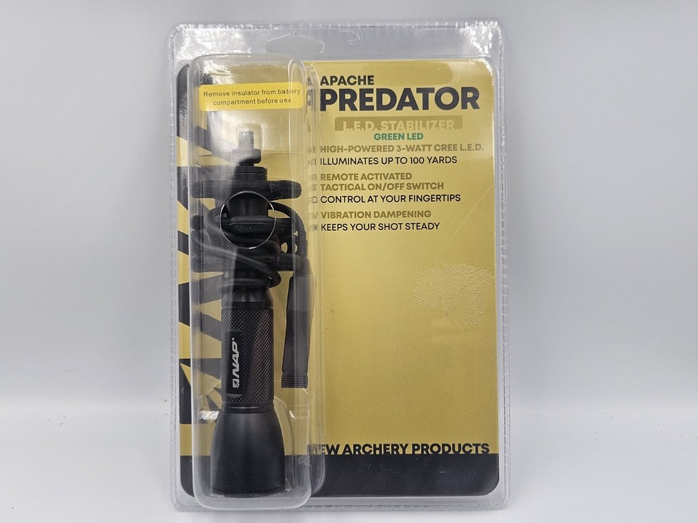 NAP Apache Predator Hog Hunting Stabilizer Green LED Light with Pressure Switch