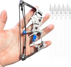 Mini Compound Bow Mini Archery Bow Set Mini Hunting Bow Shooting Practice Toy