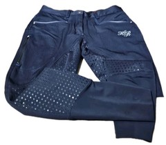 FOUGARZA-Navy Poly/Nylon/Spdx, Womens Athletic Equestrian Riding Breeches-(24)