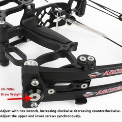 Archery 30-55lbsCompound Bow Set 25-30″ Adjustable Adult Hunting Target Shooting