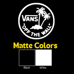 Vans «Off The Wall» Vinyl Decal Sticker – Surfboards, SexWax, Skateboarding, BMX