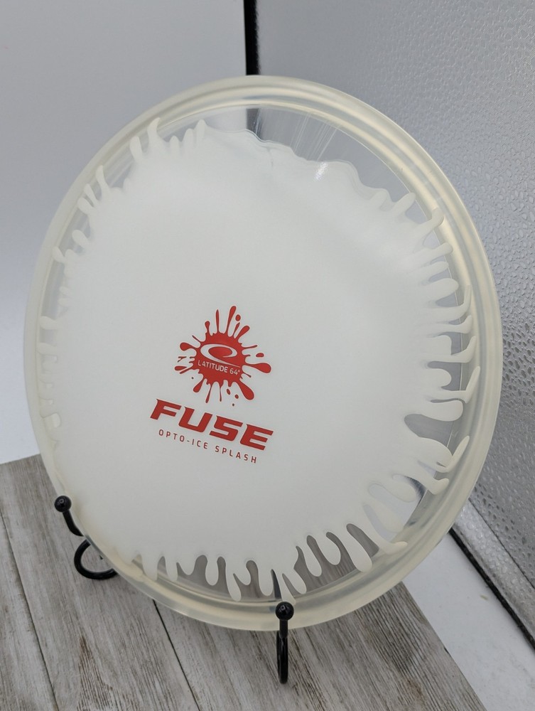 New Latitude 64 Opto Ice Splash Fuse Midrange Disc Golf Disc 177 Grams WHITE