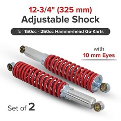 12-3/4″ (325 mm) Adjustable Shock Set 10 mm Eyes for 150cc – 250cc Go-Kart