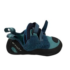 Evolv Kira Rock Climbing Shoes Womens 6.5 Teal Strap Rubber Bouldering