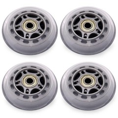 Inline Skate Wheels with Bearings, 3 Inch Roller Blade Wheels 76Mm Outdoor and I